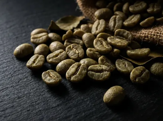 Green coffee beans