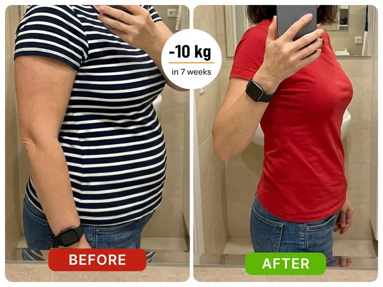 -10 kg in 7 weeks
