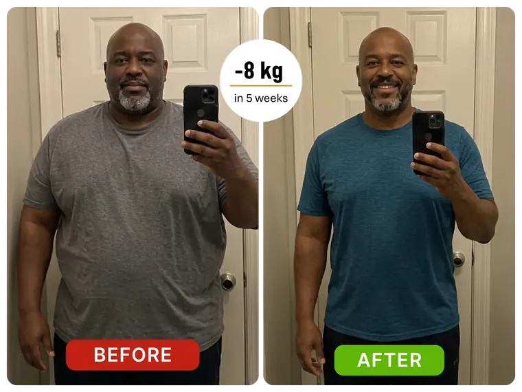 -8 kg in 5 weeks