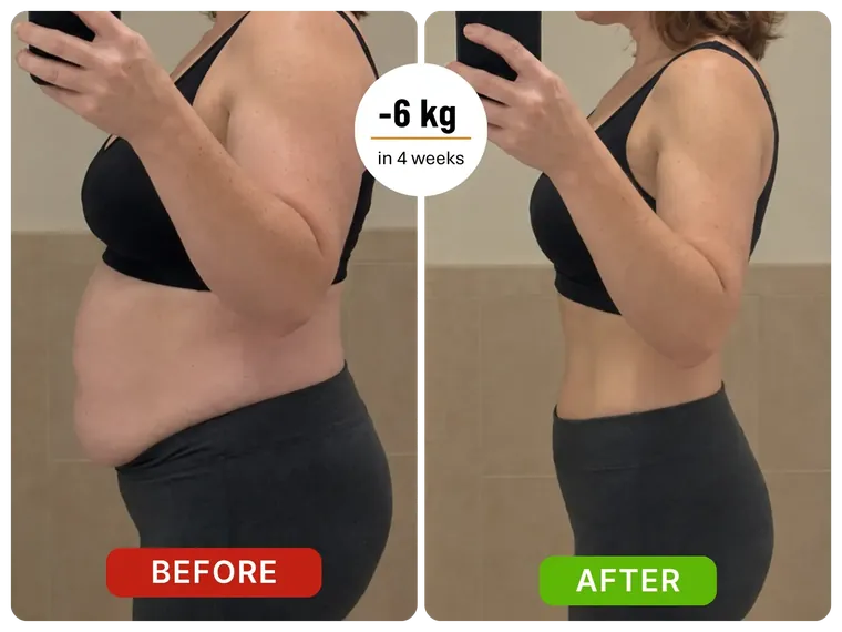 -6 kg in 4 weeks